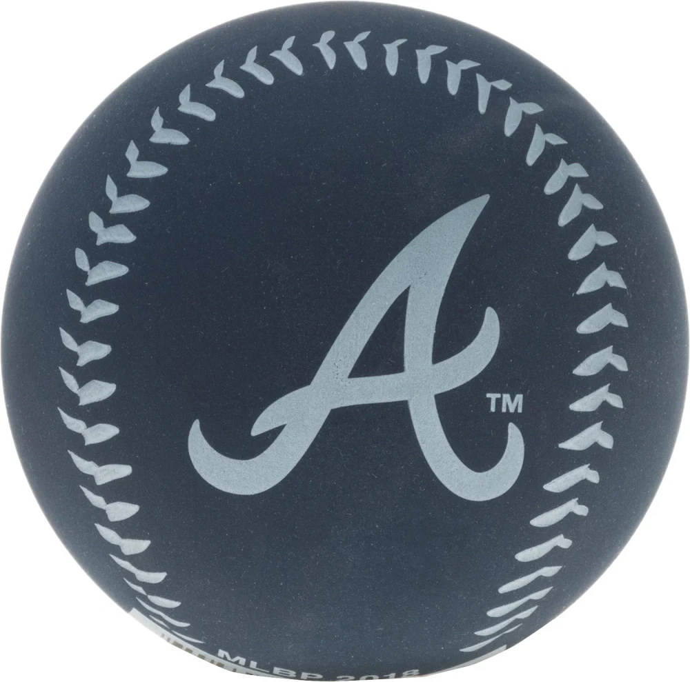 Rawlings Atlanta Braves Big Fly High Bounce Rubber Baseball                                                                     