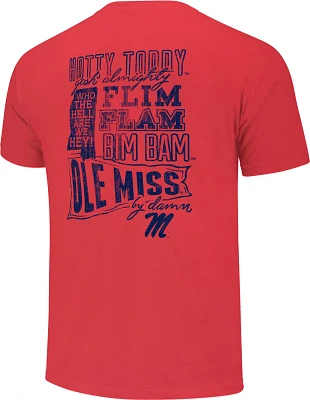 Image One Men's University of Mississippi Fight Song Flag T-shirt