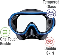 ReefTourer Youth Single-Window Mask and Snorkel Set