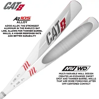 Marucci Adults' Cat 8 BBCOR Alloy Baseball Bat (-3)                                                                             