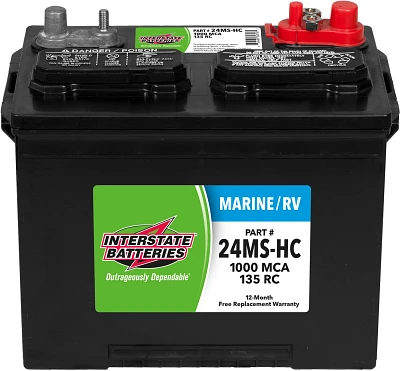 Interstate Batteries 1,000 Marine Cranking Amp Starting Battery                                                                 