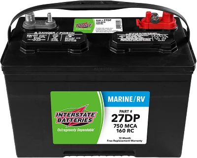 Interstate Batteries 750 Marine Cranking Amp Cranking Amp Dual Purpose Battery                                                  