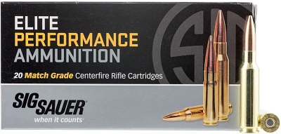 SIG SAUER Elite Performance Match Grade 6.5 Creedmoor 140-Grain Centerfire Rifle Ammunition                                     