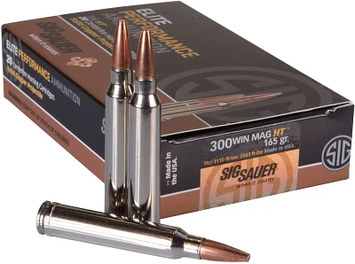 SIG SAUER Elite Hunting HT .300 Winchester 165-Grain Centerfire Rifle Ammunition                                                