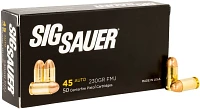 SIG SAUER Elite Performance Ball Full Metal Jacket .45 ACP 230-Grain Centerfire Handgun Ammunition                              