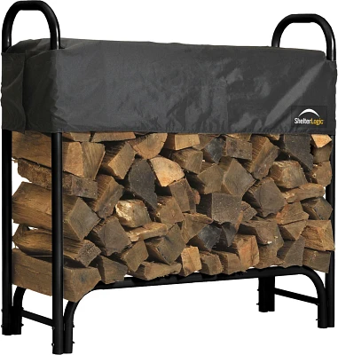 ShelterLogic 4 ft Heavy Duty Firewood Rack with Cover                                                                           
