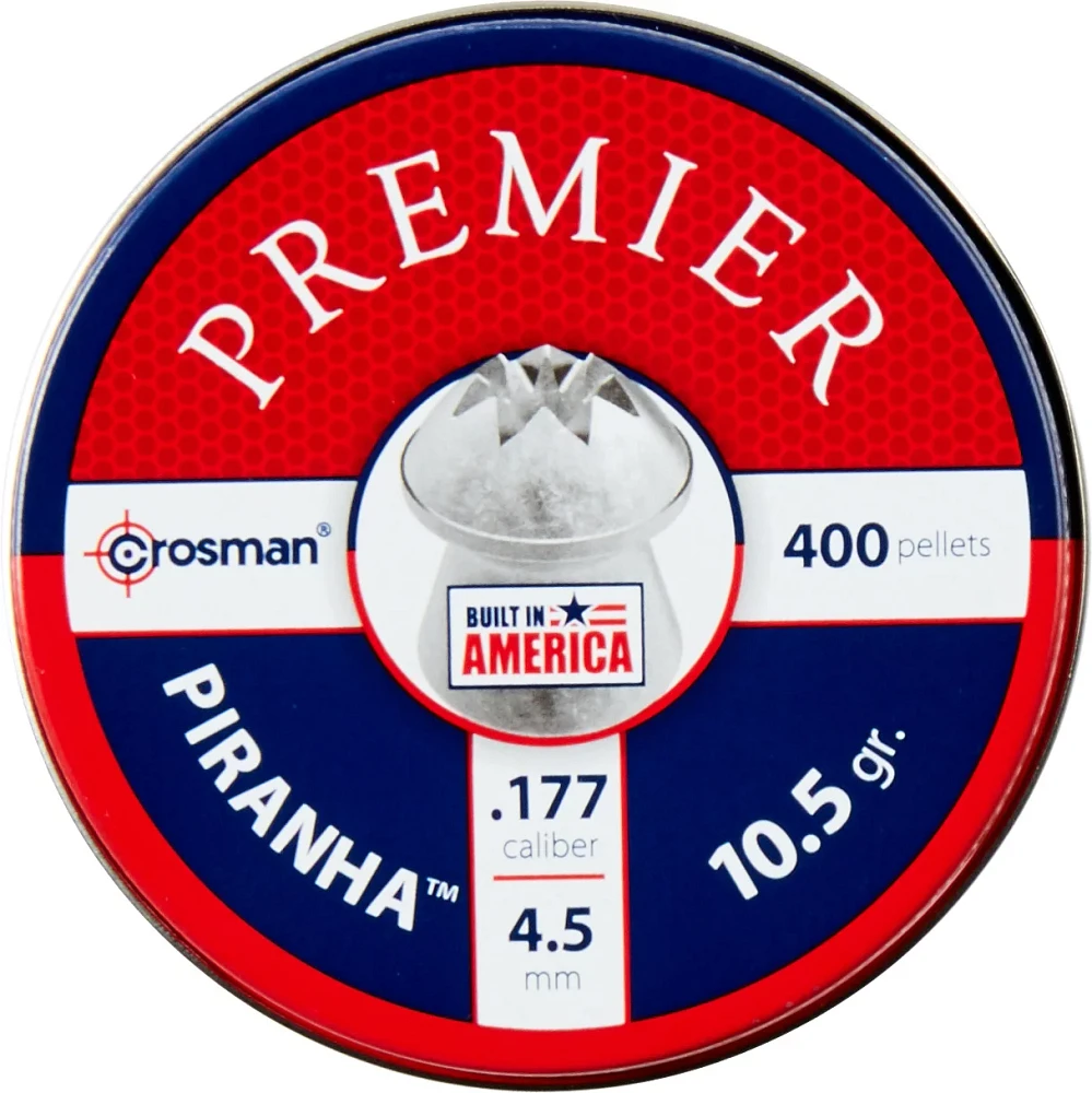 Crosman Piranha .177 Caliber 10.5-Grain Hollow-Point Air Gun Pellets                                                            