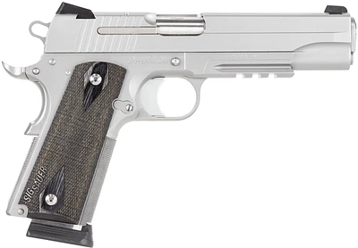 Sig Sauer 1911 Stainless Rail NS 45 ACP Full-Sized 8-Round Pistol                                                               