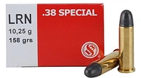 Sellier & Bellot .38 Special 158-Grain Lead Round Nose Centerfire Handgun Ammunition                                            