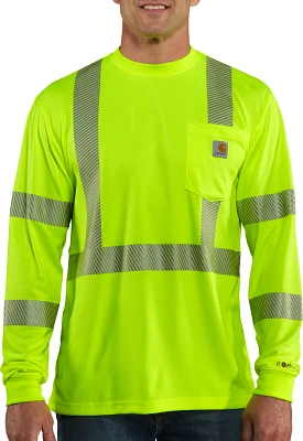 Carhartt Men's Force High-Visibility Long-Sleeve Class 3 T-shirt