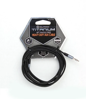 PUGS Celltronix Titanium Auxiliary 6 ft Braided Cable                                                                           