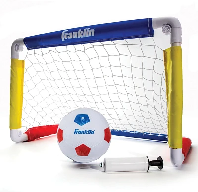 Franklin Kids' 24 in x 16 in x 16 in Soccer Goal with Ball and Pump                                                             