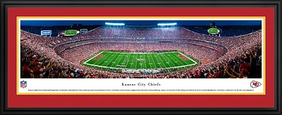 Blakeway Panoramas Kansas City Chiefs Arrowhead Stadium 50 Yd Double Mat Deluxe Framed Panoramic Pri                            
