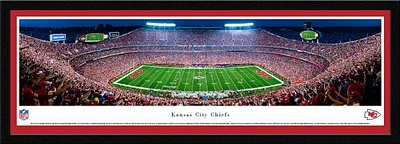 Blakeway Panoramas Kansas City Chiefs Arrowhead Stadium 50 Yd Single Mat Select Frame Panoramic Prin                            
