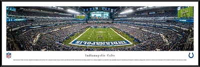 Blakeway Panoramas Indianapolis Colts 50 Yd Lucas Oil Stadium Standard Framed Panoramic Print                                   