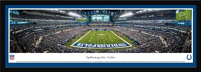 Blakeway Panoramas Indianapolis Colts Lucas Oil Stadium 50 Yd Single Mat Select Frame Panoramic Prin                            