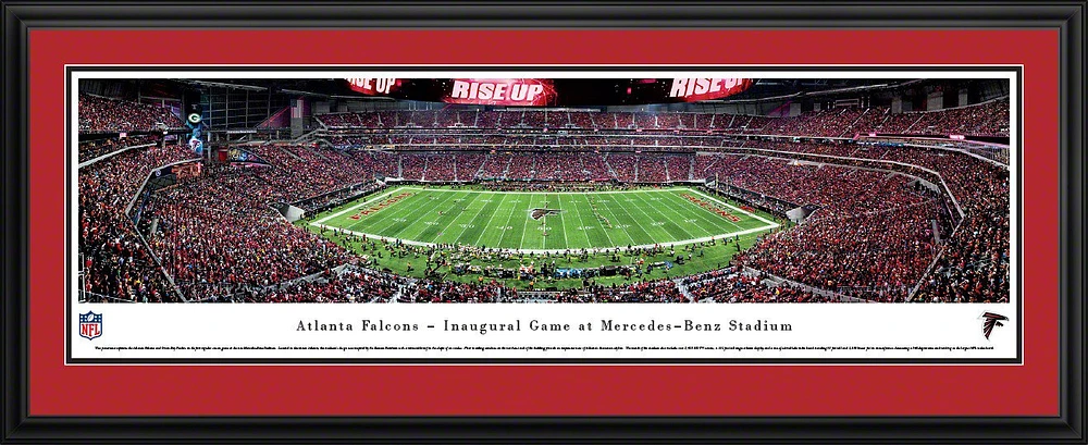 Blakeway Panoramas Atlanta Falcons Mercedes-Benz Stadium First Game Double Mat Deluxe Framed Panoram                            