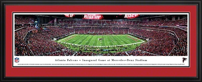 Blakeway Panoramas Atlanta Falcons Mercedes-Benz Stadium First Game Double Mat Deluxe Framed Panoram                            