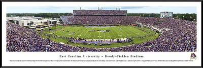 Blakeway Panoramas East Carolina University Dowdy-Ficklen Stadium Standard Frame Panoramic Print                                
