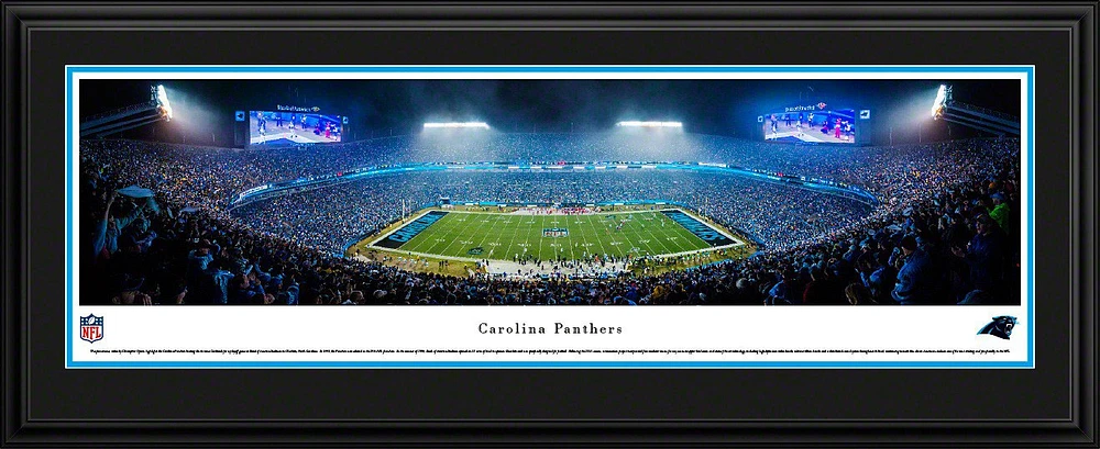 Blakeway Panoramas Carolina Panthers Bank of America Stadium 50 Yd Double Mat Deluxe Framed Panorami                            