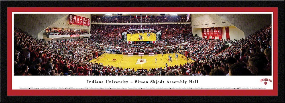 Blakeway Panoramas Indiana University Simon Skjodt Assembly Hall Single Mat Select Framed Panoramic                             