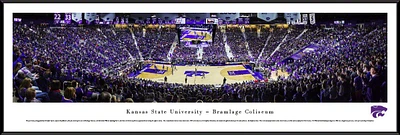 Blakeway Panoramas Kansas State University Bramlage Coliseum Standard Framed Panoramic Print                                    