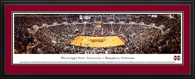 Blakeway Panoramas Mississippi State University Humphrey Coliseum Double Mat Deluxe Framed Panoramic                            