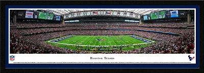 Blakeway Panoramas Houston Texans NRG Stadium 50 Yd Single Mat Select Frame Panoramic Print                                     