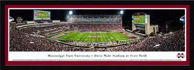 Blakeway Panoramas Mississippi State University Davis Wade Stadium Single Mat Select Framed Panorami                            