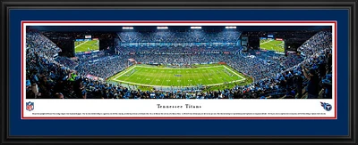 Blakeway Panoramas Tennessee Titans Nissan Stadium Double Mat Deluxe Framed Panoramic Print                                     
