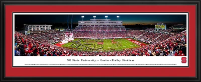 Blakeway Panoramas North Carolina State University Carter-Finley Stadium Double Mat Deluxe Framed Pa                            