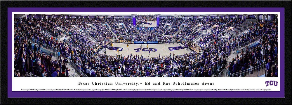 Blakeway Panoramas Texas Christian University Ed and Rae Schollmaier Arena Single Mat Select Framed                             