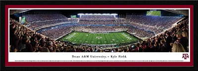 Blakeway Panoramas Texas A&M University Kyle Field Single Mat Select Framed Panoramic Print                                     