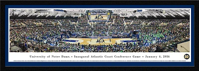 Blakeway Panoramas University of Notre Dame Joyce Center Single Mat Select Framed Panoramic Print                               