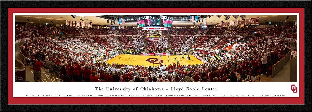 Blakeway Panoramas University of Oklahoma Lloyd Noble Center Single Mat Select Framed Panoramic Prin                            