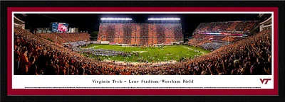 Blakeway Panoramas Virginia Tech Lane Stadium Single Mat Select Framed Panoramic Print                                          
