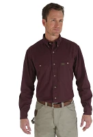 Wrangler Men's Riggs Workwear Twill Button Down Work Shirt