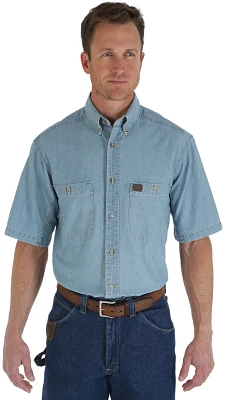 Wrangler Men's Riggs Workwear Chambray Button Down Work Shirt