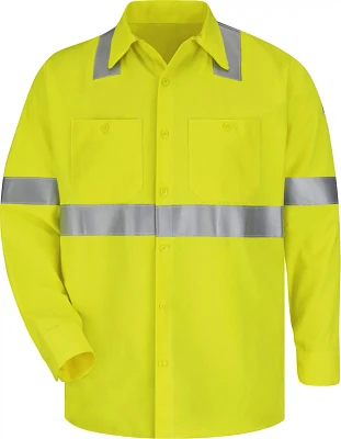 Bulwark Men's Hi-Visibility CoolTouch Flame-Resistant Work Shirt
