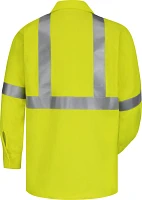 Bulwark Men's Hi-Visibility CoolTouch Flame-Resistant Work Shirt