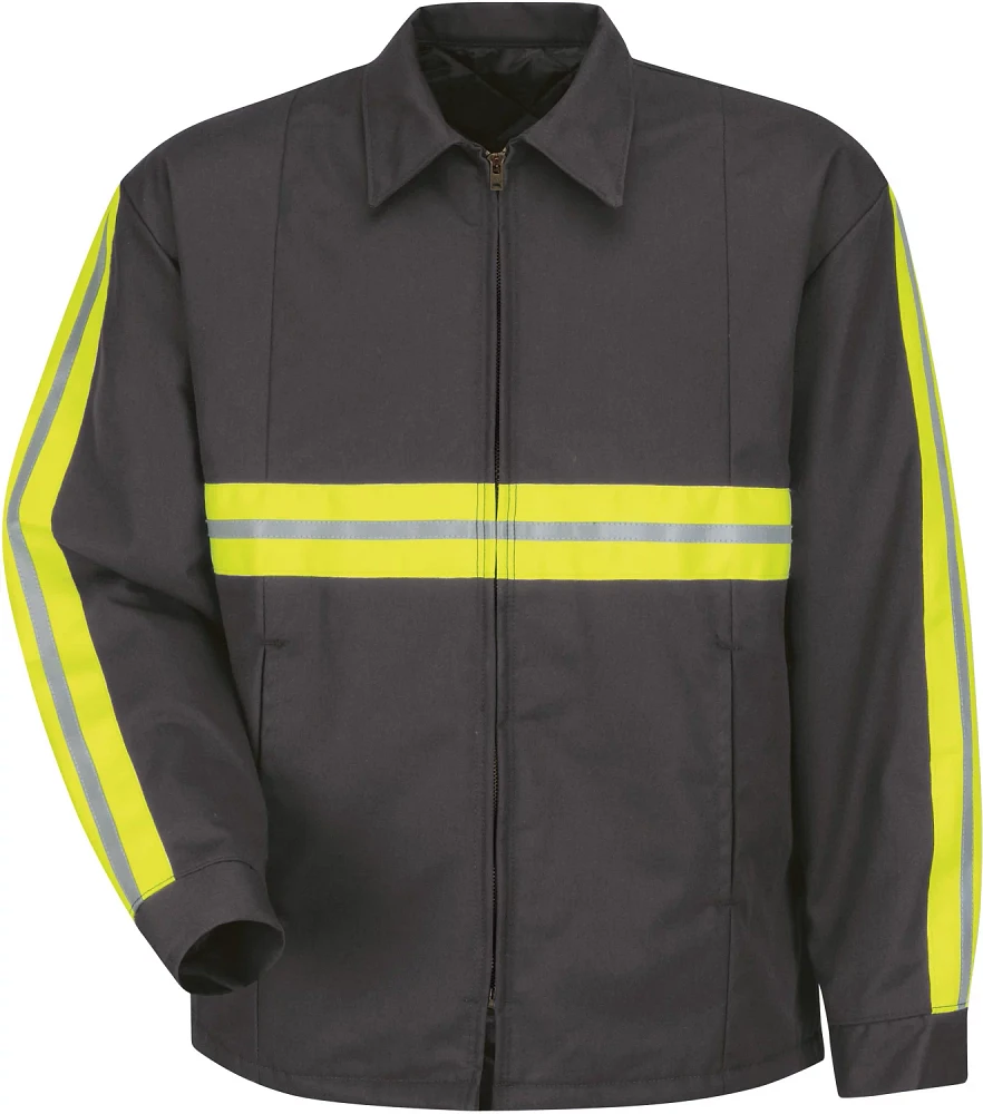 Red Kap Men's Enhanced Visibility Perma-Lined Panel Jacket