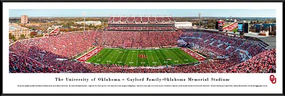 Blakeway Panoramas University of Oklahoma Gaylord Family Oklahoma Memorial Stadium Standard Frame Pa                            