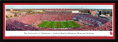 Blakeway Panoramas University of Oklahoma Gaylord Family Memorial Stadium Single Mat Select Framed P                            