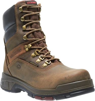 Wolverine Men's Cabor EPX 8 in EH Steel Toe Lace Up Work Boots                                                                  