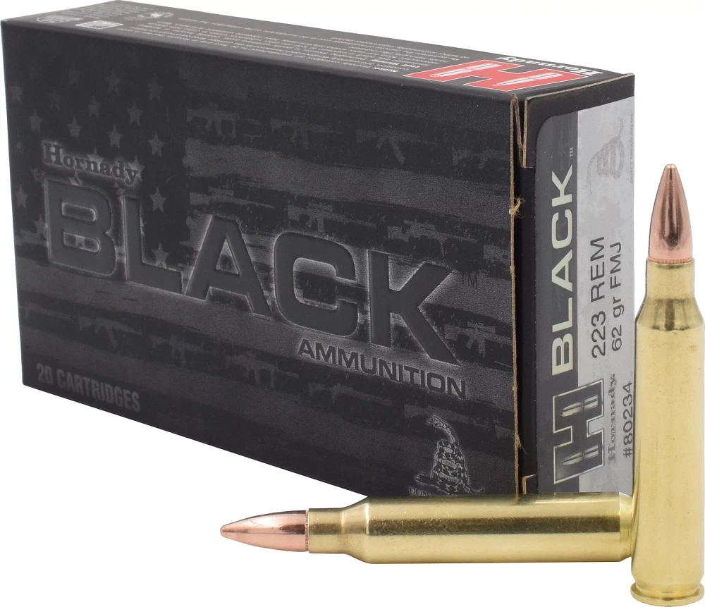 Hornady BLACK™ FMJ .223 Remington 62-Grain Rifle Ammunition - 20 Rounds                                                       