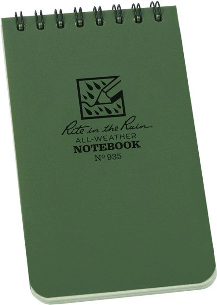 Rite the Rain Weatherproof Top Spiral Notebook, 3in x 5in Universal Pattern