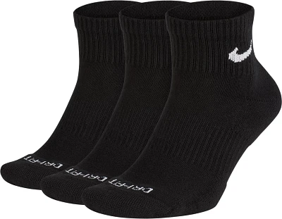 Nike Men's Everyday Plus Cushion Training Quarter Socks 3 Pack