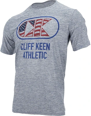 Cliff Keen Men's MXS Flag Logo Performance Workout T-shirt                                                                      