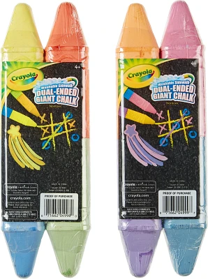 Crayola Dual Ended Giant Chalk Sticks 2-Pack                                                                                    