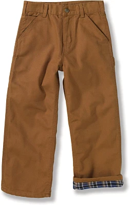 Carhartt Boys' Flannel-Lined Canvas Dungaree Pants